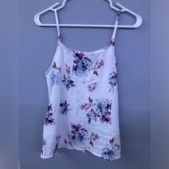 Landee Womens Floral Tops Casual Tunic Loose Fitting Bat Wing Tie Knot Button - Picture 5 of 9